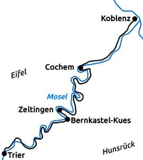 Moselradweg kurz & aktiv - Karte