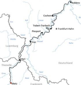 Moselradweg aktiv - Karte